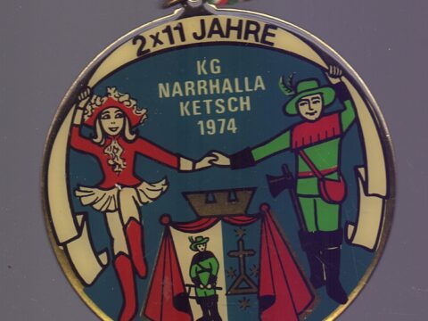 Jahresorden 1974 der KG Narrhalla Ketsch - Bildnachweis Werner Härter